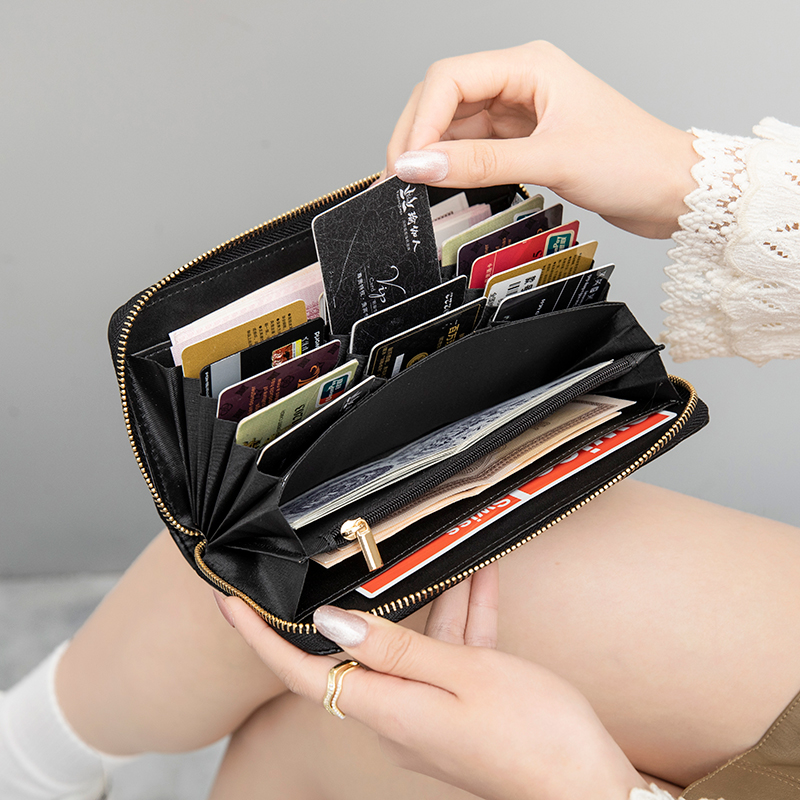 Interior Design Handbook - Elegante Portafoglio Trapuntato da Donna, Portatile