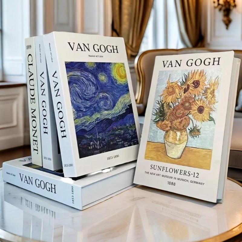Interior Design Handbook - Abstract Van Gogh Libro finto di