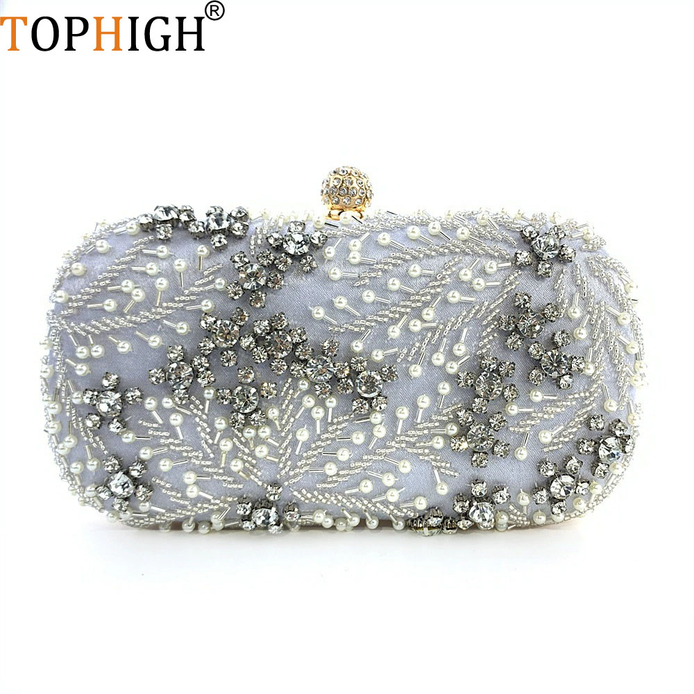 Interior Design Online Free - TOPHIGH Borsa da Sera con Diamanti,