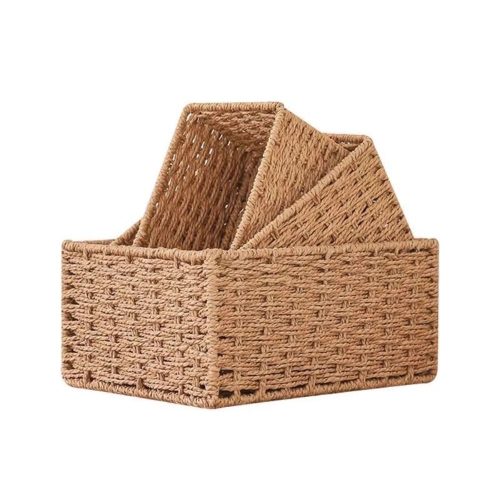 Cesto portaoggetti portatile d - Woven Basket Set recensione e prezzo