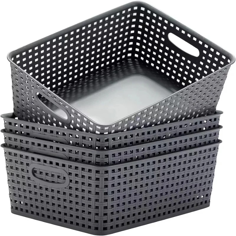 Cesto portaoggetti in plastica - Woven Basket Set recensione e prezzo