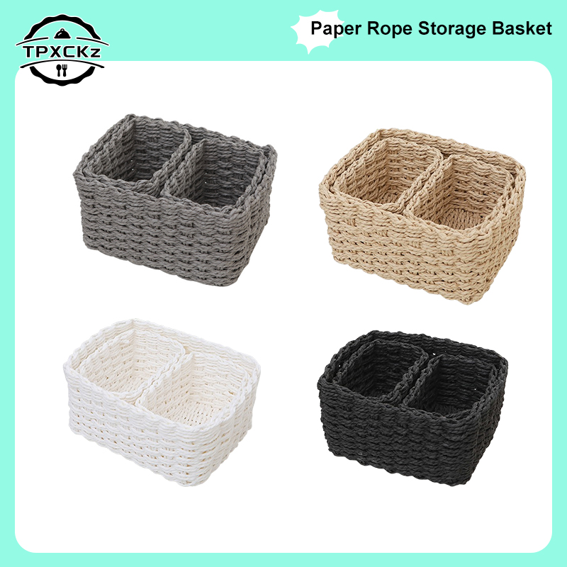 3 pezzi/set cesto portaoggetti - Woven Basket Set recensione e prezzo