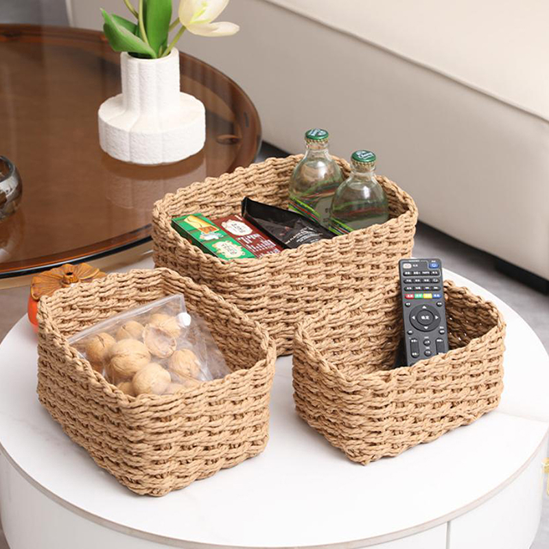 3 pezzi/set cesto portaoggetti - Woven Basket Set recensione e prezzo