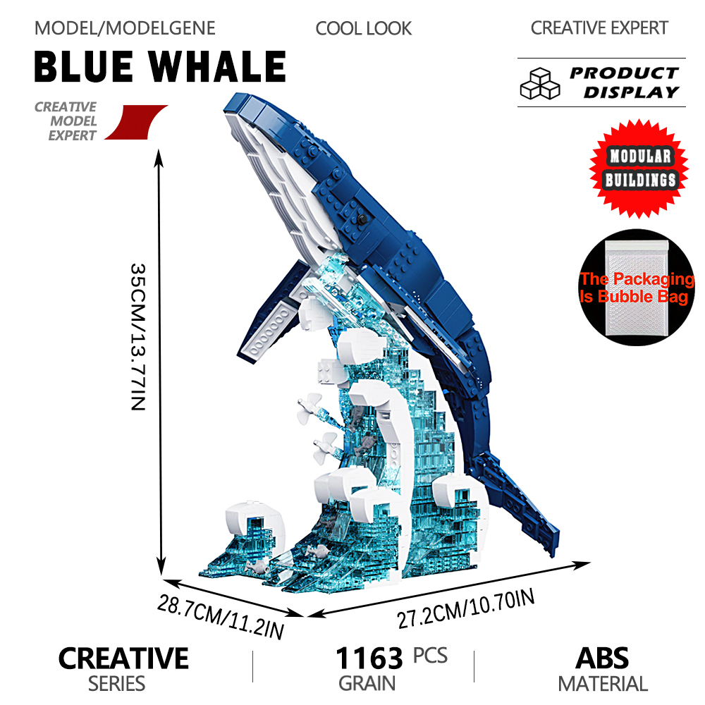Modellino di Balena Blu dell'O - Interior Design Build recensione e prezzo