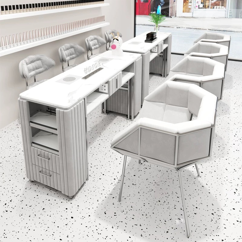 Mobili per nail art beige mode - Interior Design Nail Salon recensione e prezzo