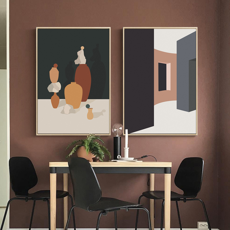Retro Morandi Building Canvas  - Interior Design Build recensione e prezzo